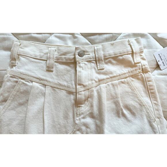 NWT We the Free Raw Hem Denim Jean Skirt Size 24 (free people bohemian boho) - Picture 3 of 5